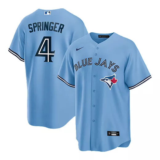George Springer Toronto Blue Jays Nike Alternate Replica Player Stitch