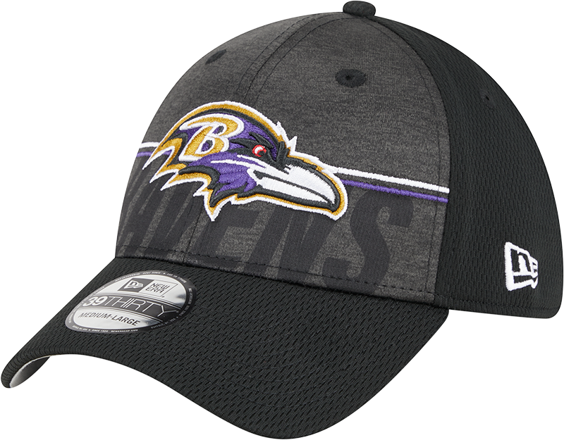 Baltimore Ravens New Era 2023 NFL Training Camp 39THIRTY Flex Hat - Black