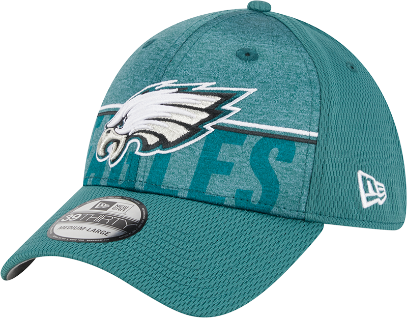 Philadelphia Eagles New Era 2023 NFL Training Camp 39THIRTY Flex Hat - Green