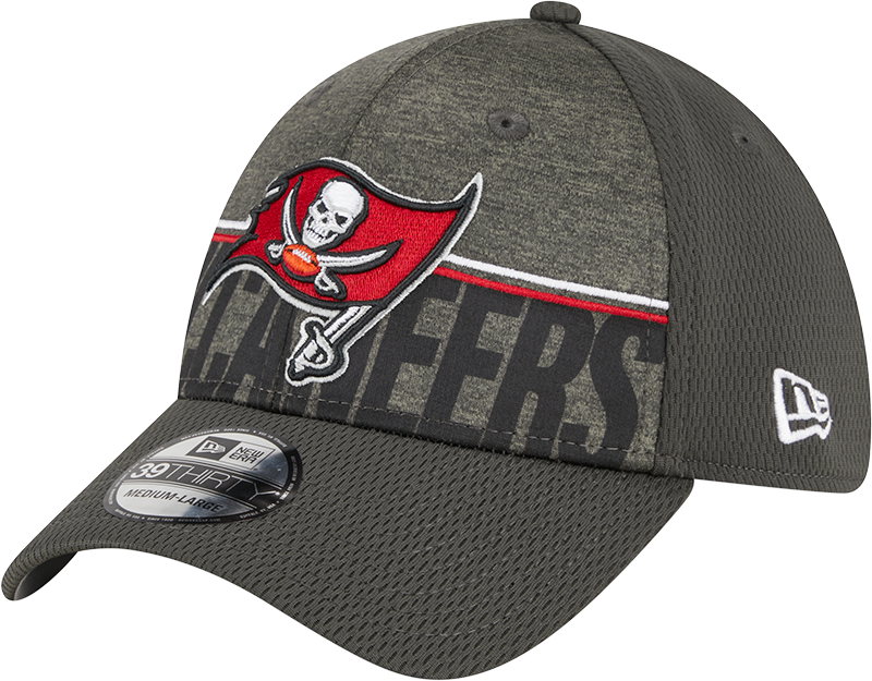 Tampa Bay Buccaneers New Era 2023 NFL Training Camp 39THIRTY Flex Hat - Pewter