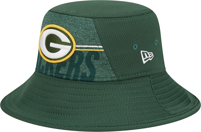 Green Bay Packers New Era 2023 NFL Training Camp Stretch Bucket Hat - Green
