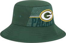 Load image into Gallery viewer, Green Bay Packers New Era 2023 NFL Training Camp Stretch Bucket Hat - Green
