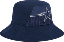 Load image into Gallery viewer, Dallas Cowboys New Era 2023 NFL Training Camp Stretch Bucket Hat - Navy
