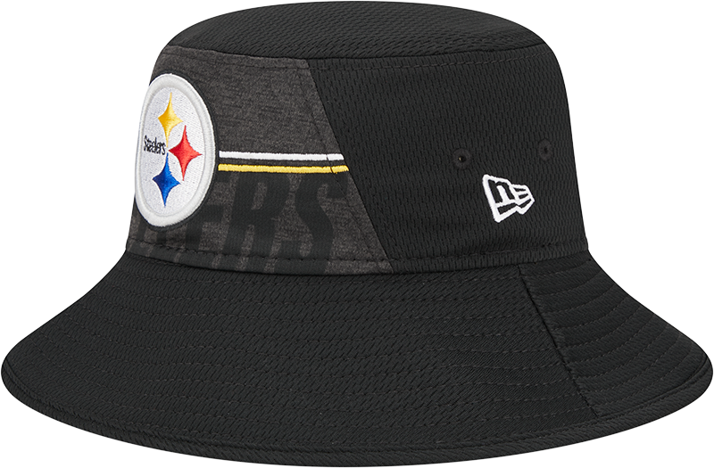 Pittsburgh Steelers New Era 2023 NFL Training Camp Stretch Bucket Hat - Black