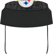 Load image into Gallery viewer, Pittsburgh Steelers New Era 2023 NFL Training Camp Stretch Bucket Hat - Black
