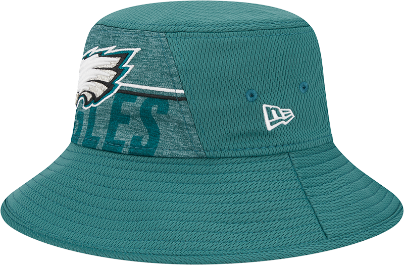 Philadelphia Eagles New Era 2023 NFL Training Camp Stretch Bucket Hat - Green