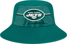 Load image into Gallery viewer, New York Jets New Era 2023 NFL Training Camp Stretch Bucket Hat - Green
