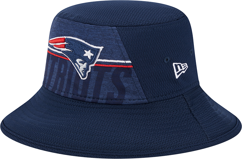 New England Patriots New Era 2023 NFL Training Camp Stretch Bucket Hat - Navy