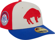 Load image into Gallery viewer, Buffalo Bills New Era 2023 Sideline Historic Low Profile 59FIFTY Fitted Hat - Cream/Royal
