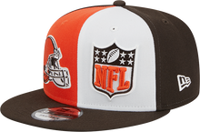 Load image into Gallery viewer, Cleveland Browns New Era 2023 Sideline 9FIFTY Snapback Hat - Orange/Brown
