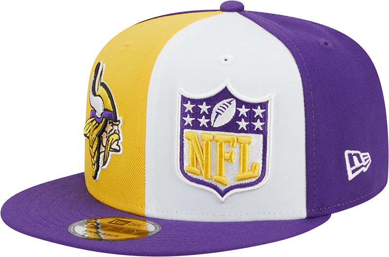 Minnesota Vikings New Era 2023 Sideline 9FIFTY Snapback Hat - Gold/Purple