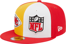 Load image into Gallery viewer, Kansas City Chiefs New Era 2023 Sideline 9FIFTY Snapback Hat - Gold/Red
