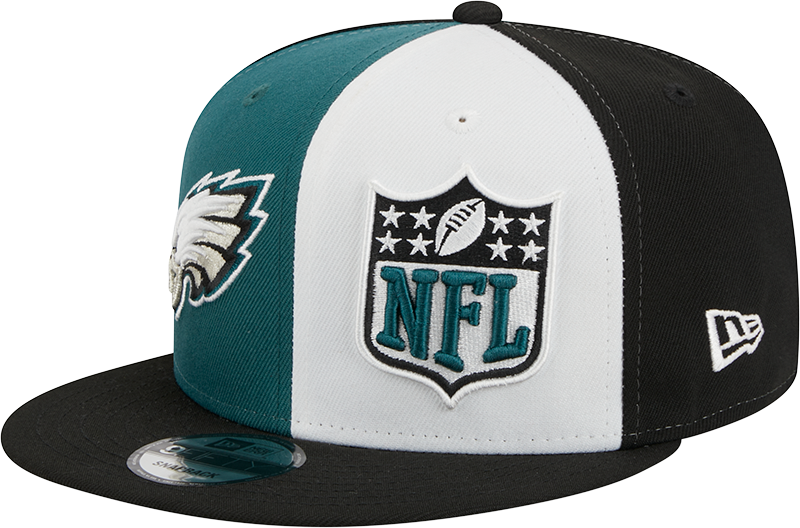 Philadelphia Eagles New Era 2023 Sideline 9FIFTY Snapback Hat - Midnight Green/Black