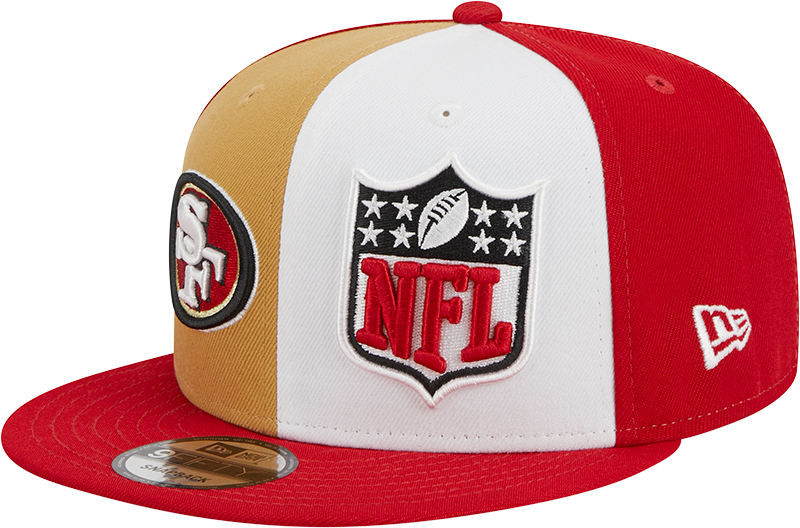 San Francisco 49ers New Era 2023 Sideline 9FIFTY Snapback Hat - Gold/Scarlet