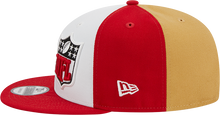 Load image into Gallery viewer, San Francisco 49ers New Era 2023 Sideline 9FIFTY Snapback Hat - Gold/Scarlet
