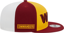 Load image into Gallery viewer, Washington Commanders New Era 2023 Sideline 9FIFTY Snapback Hat - Gold/Burgundy
