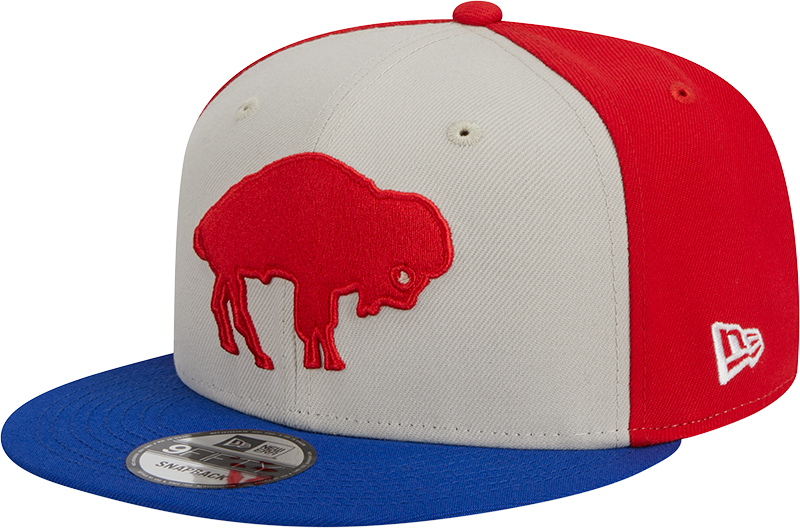 Buffalo Bills New Era 2023 Sideline Historic 9FIFTY Snapback Hat - Cream/Royal
