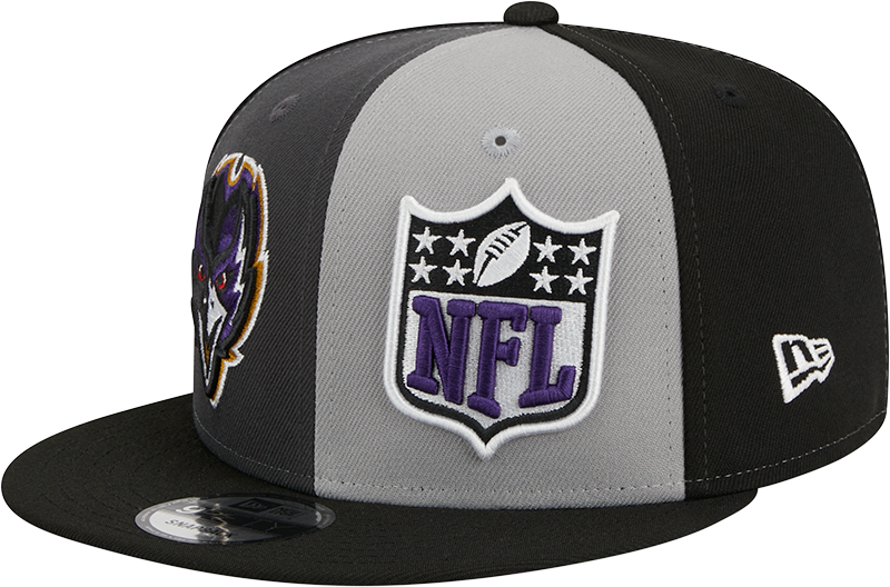 Baltimore Ravens New Era 2023 Sideline 9FIFTY Snapback Hat - Gray/Black