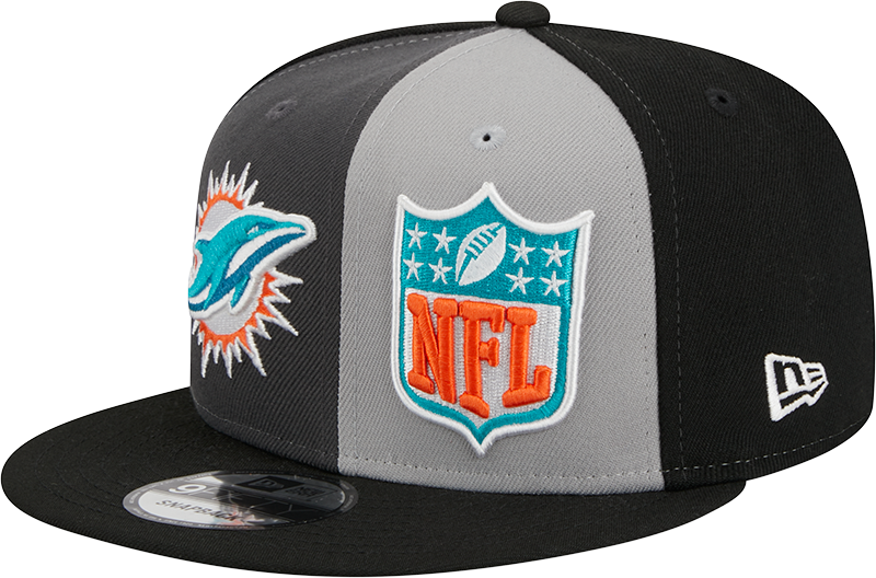 Miami Dolphins New Era 2023 Sideline 9FIFTY Snapback Hat - Gray/Black