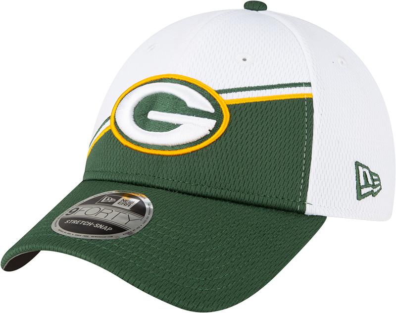 Green Bay Packers New Era 2023 Sideline 9FORTY Adjustable Hat - White/Green
