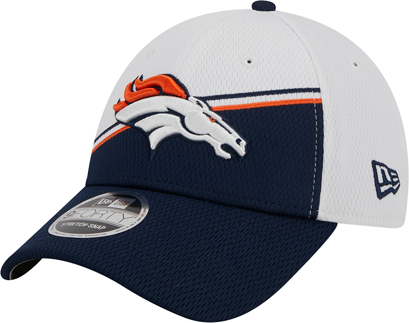 Denver Broncos New Era 2023 Sideline 9FORTY Adjustable Hat - White/Navy