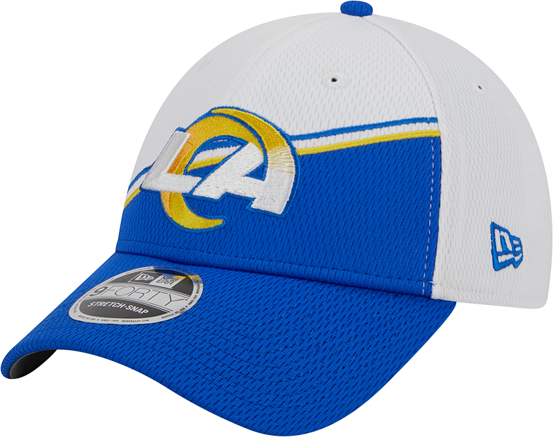 Los Angeles Rams New Era 2023 Sideline 9FORTY Adjustable Hat - White/Royal