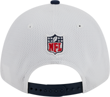 Load image into Gallery viewer, New England Patriots New Era 2023 Sideline 9FORTY Adjustable Hat - White/Navy
