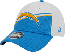 Load image into Gallery viewer, Los Angeles Chargers New Era 2023 Sideline 9FORTY Adjustable Hat - White/Powder Blue
