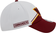 Load image into Gallery viewer, Washington Commanders New Era 2023 Sideline 9FORTY Adjustable Hat - White/Burgundy
