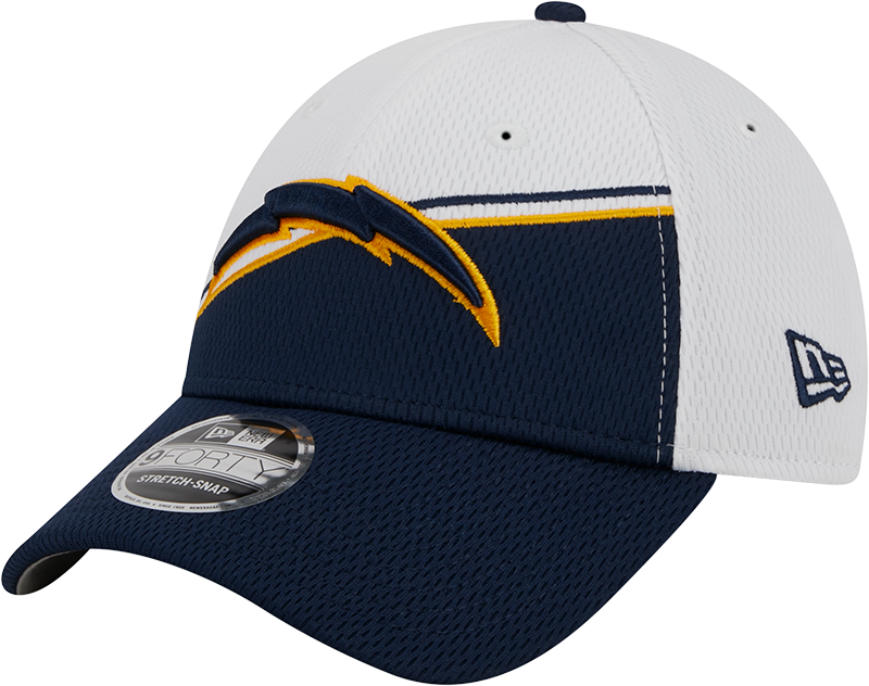 Los Angeles Chargers New Era 2023 Sideline 9FORTY Adjustable Hat - White/Navy