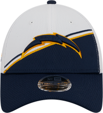 Load image into Gallery viewer, Los Angeles Chargers New Era 2023 Sideline 9FORTY Adjustable Hat - White/Navy
