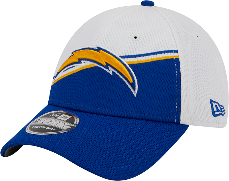 Los Angeles Chargers New Era 2023 Sideline 9FORTY Adjustable Hat - White/Royal