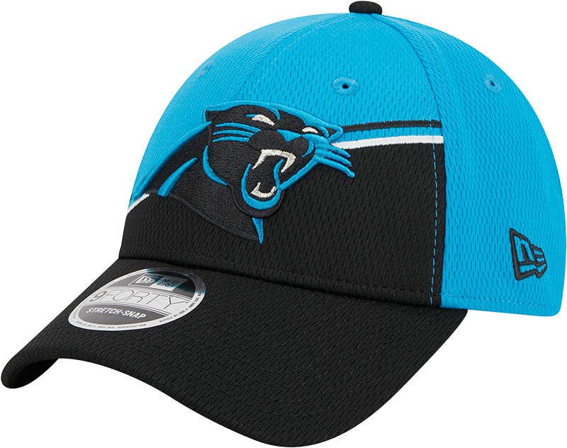 Carolina Panthers New Era 2023 Sideline 9FORTY Adjustable Hat - Blue/Black