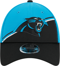 Load image into Gallery viewer, Carolina Panthers New Era 2023 Sideline 9FORTY Adjustable Hat - Blue/Black
