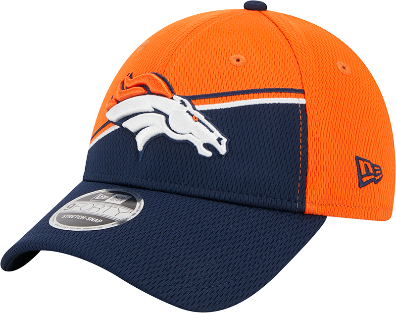 Denver Broncos New Era 2023 Sideline 9FORTY Adjustable Hat - Orange/Navy