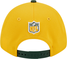 Load image into Gallery viewer, Green Bay Packers New Era 2023 Sideline 9FORTY Adjustable Hat - Gold/Green
