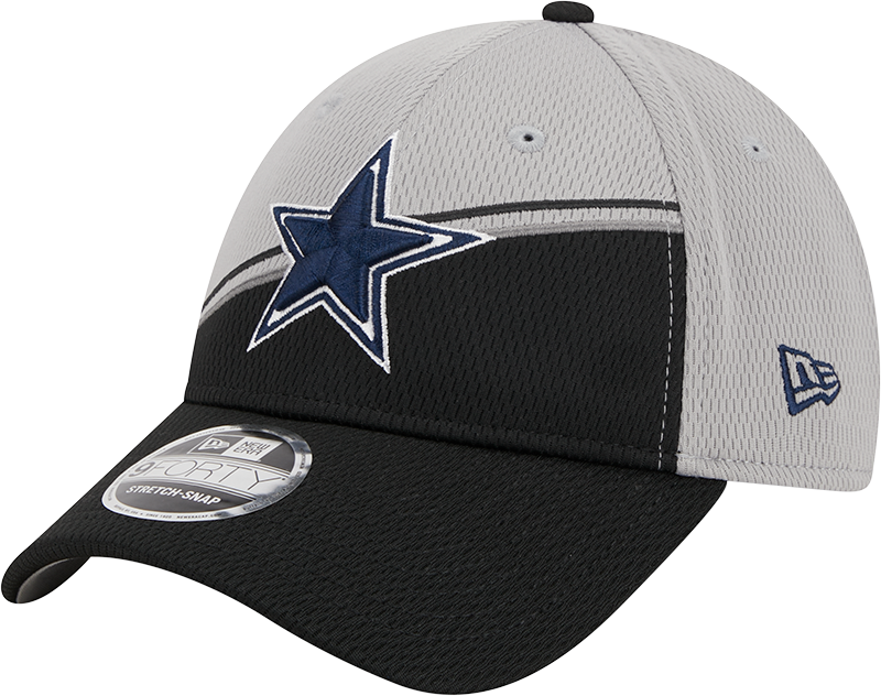 Dallas Cowboys New Era 2023 Sideline 9FORTY Adjustable Hat - Gray/Black