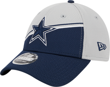 Load image into Gallery viewer, Dallas Cowboys New Era 2023 Sideline 9FORTY Adjustable Hat - Gray/Navy
