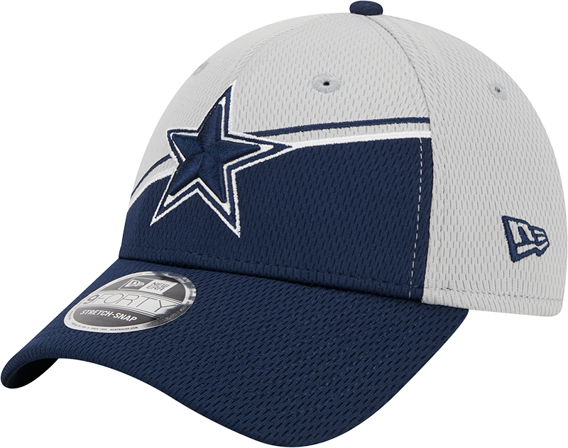 Dallas Cowboys New Era 2023 Sideline 9FORTY Adjustable Hat - Gray/Navy