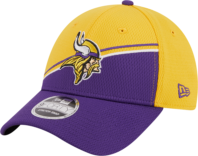 Minnesota Vikings New Era 2023 Sideline 9FORTY Adjustable Hat - Gold/Purple