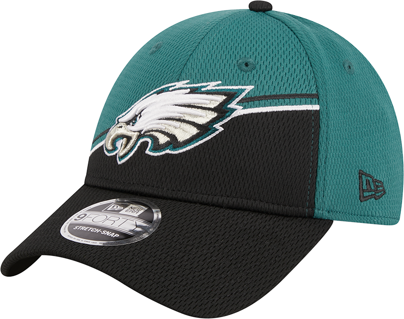 Philadelphia Eagles New Era 2023 Sideline 9FORTY Adjustable Hat - Midnight Green/Black