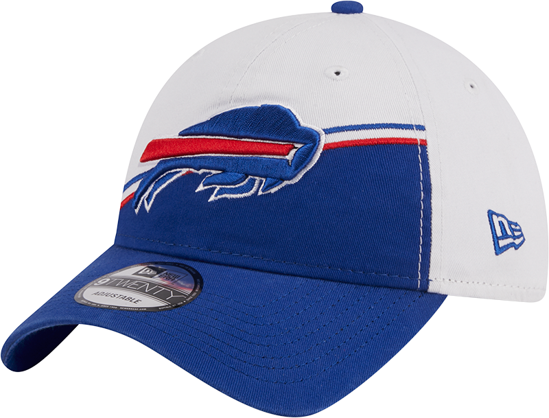 Buffalo Bills New Era 2023 Sideline 9TWENTY Adjustable Hat - White/Royal
