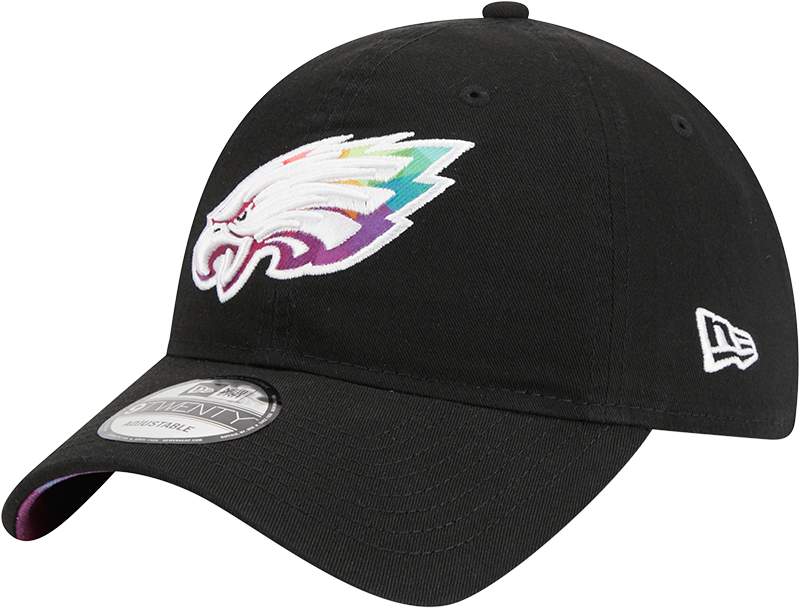 Philadelphia Eagles New Era 2023 NFL Crucial Catch 9TWENTY Adjustable Hat - Black