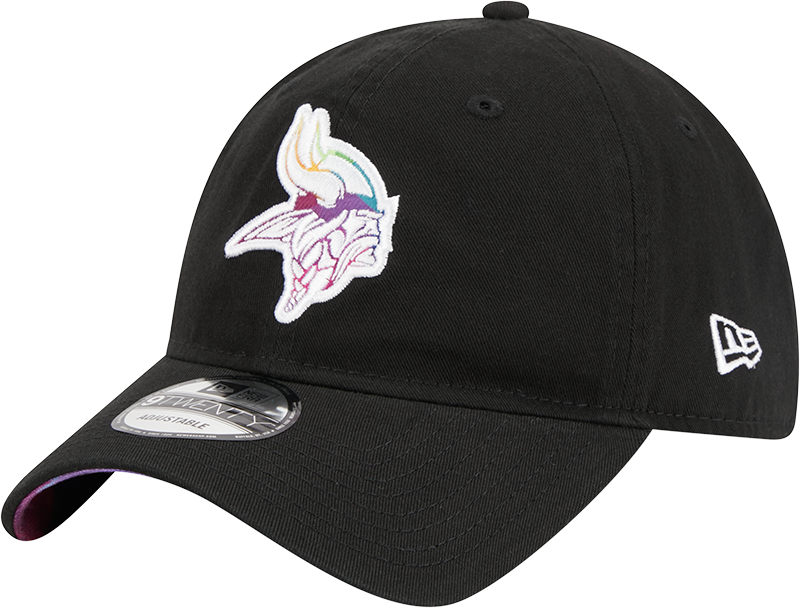 Minnesota Vikings New Era 2023 NFL Crucial Catch 9TWENTY Adjustable Hat - Black
