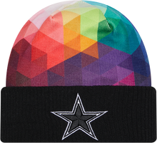 Load image into Gallery viewer, Dallas Cowboys New Era 2023 NFL Crucial Catch Cuffed Knit Hat - Black
