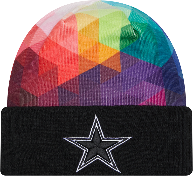 Dallas Cowboys New Era 2023 NFL Crucial Catch Cuffed Knit Hat - Black