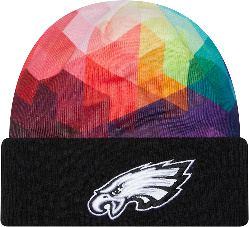 Philadelphia Eagles New Era 2023 NFL Crucial Catch Cuffed Knit Hat - Black