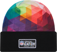 Load image into Gallery viewer, San Francisco 49ers New Era 2023 NFL Crucial Catch Cuffed Knit Hat - Black
