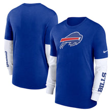 Load image into Gallery viewer, Buffalo Bills Nike Slub Fashion Long Sleeve T-Shirt - Heather Royal

