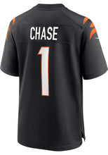 Load image into Gallery viewer, Ja&#39;Marr Chase Cincinnati Bengals Black - Nike Limited Jersey
